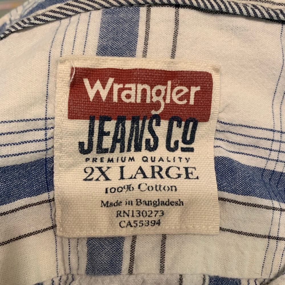 Wrangler button down men’s XXL